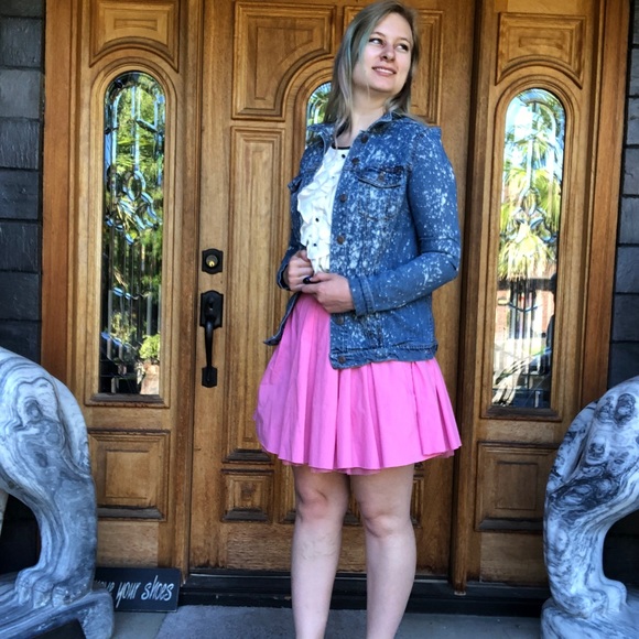 Bleach dyed slim denim jacket - Picture 4 of 4